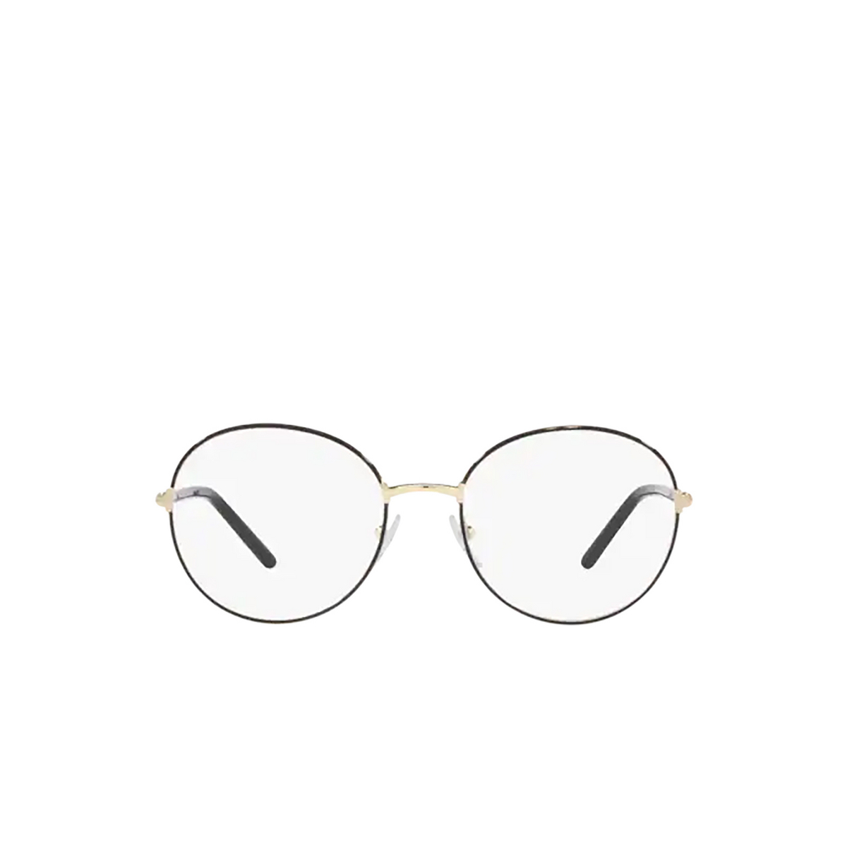 Prada PR 55WV Eyeglasses AAV1O1 Pale Gold / Black - front view
