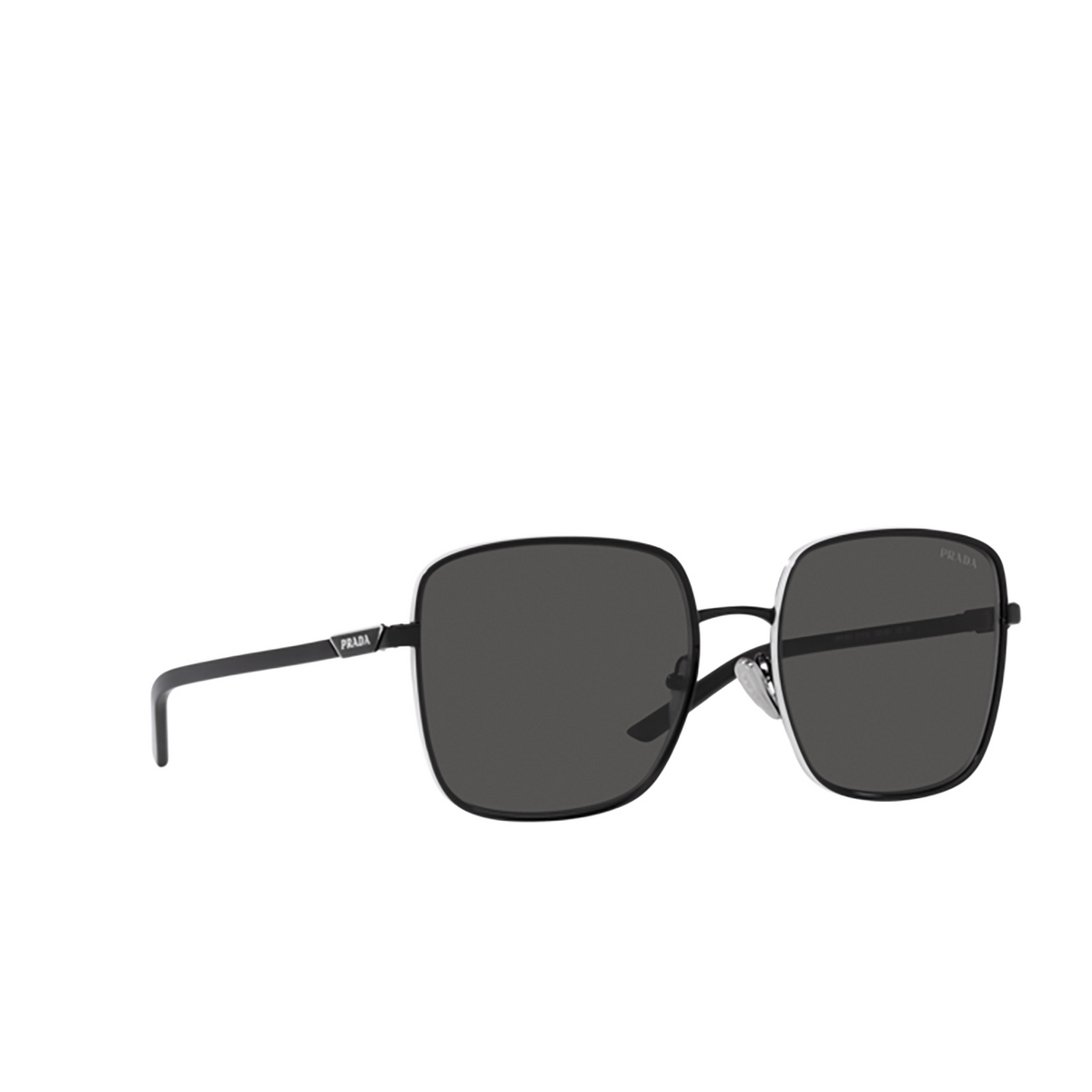 Prada PR 55YS Sunglasses 1AB5S0 Black - three-quarters view
