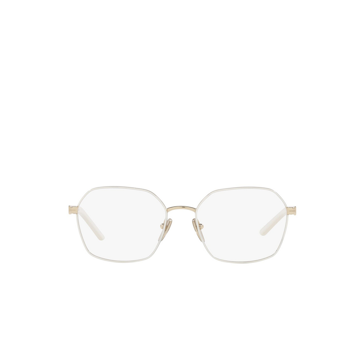 Prada PR 55YV Eyeglasses LFB1O1 Talc / Pale Gold - front view