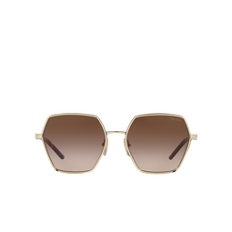Prada® Irregular Sunglasses: PR 56YS color ZVN06I Pale Gold 