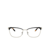 Prada PR 57WV Eyeglasses AAV1O1 black / pale gold - product thumbnail 1/4