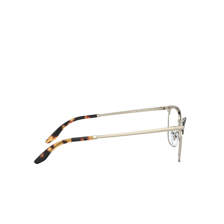 Prada PR 57WV Eyeglasses AAV1O1 black / pale gold - 3/4