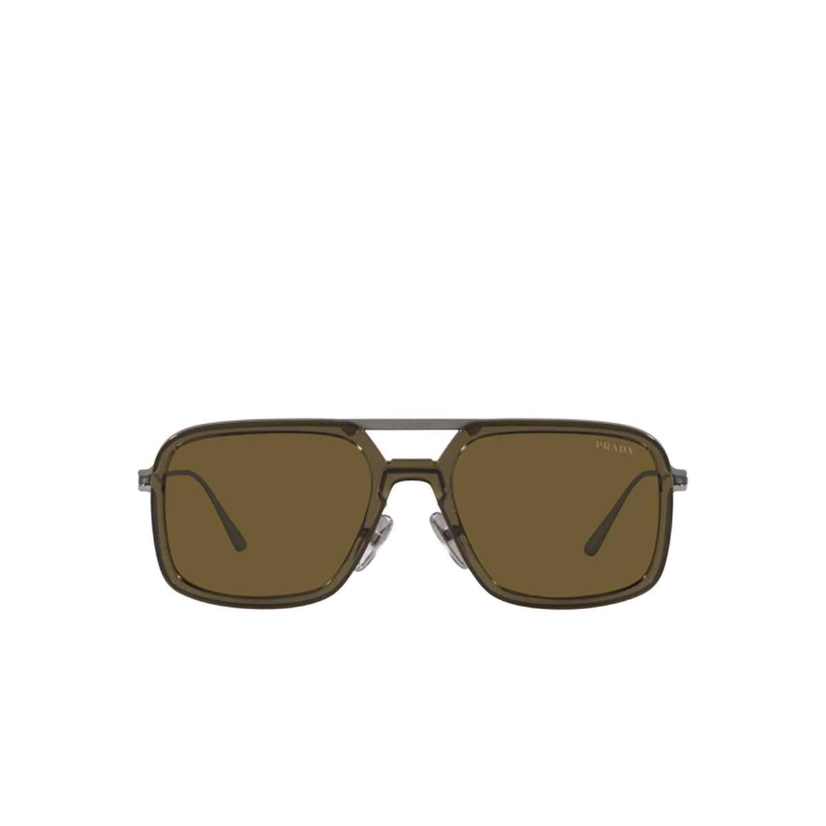 Prada PR 57ZS Sunglasses 18F01T Loden - front view