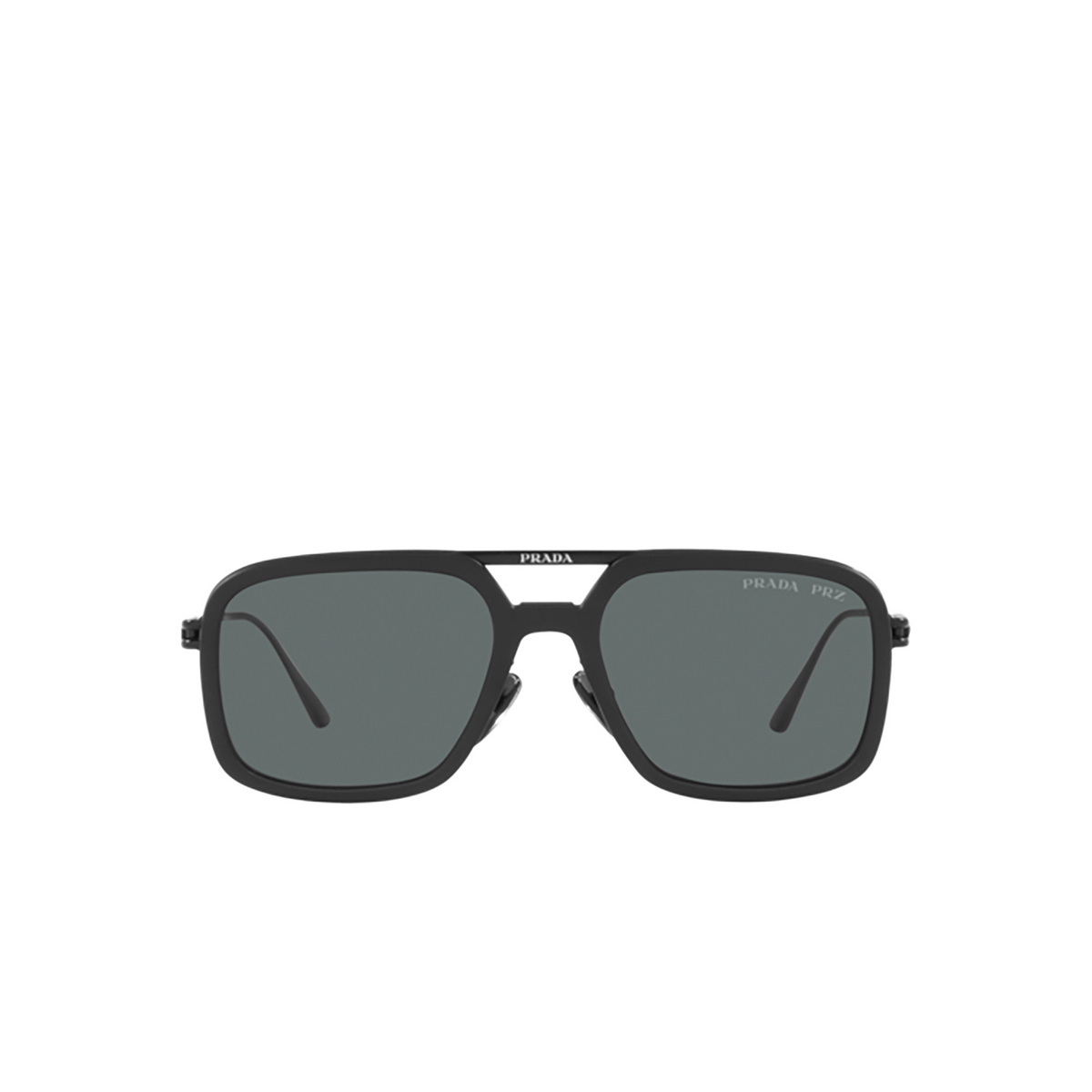 Prada PR 57ZS Sunglasses 1BO5Z1 Matte Black - front view
