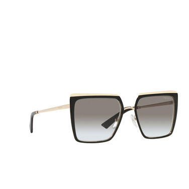 Prada PR 58WS Sunglasses aav0a7 black / pale gold - three-quarters view
