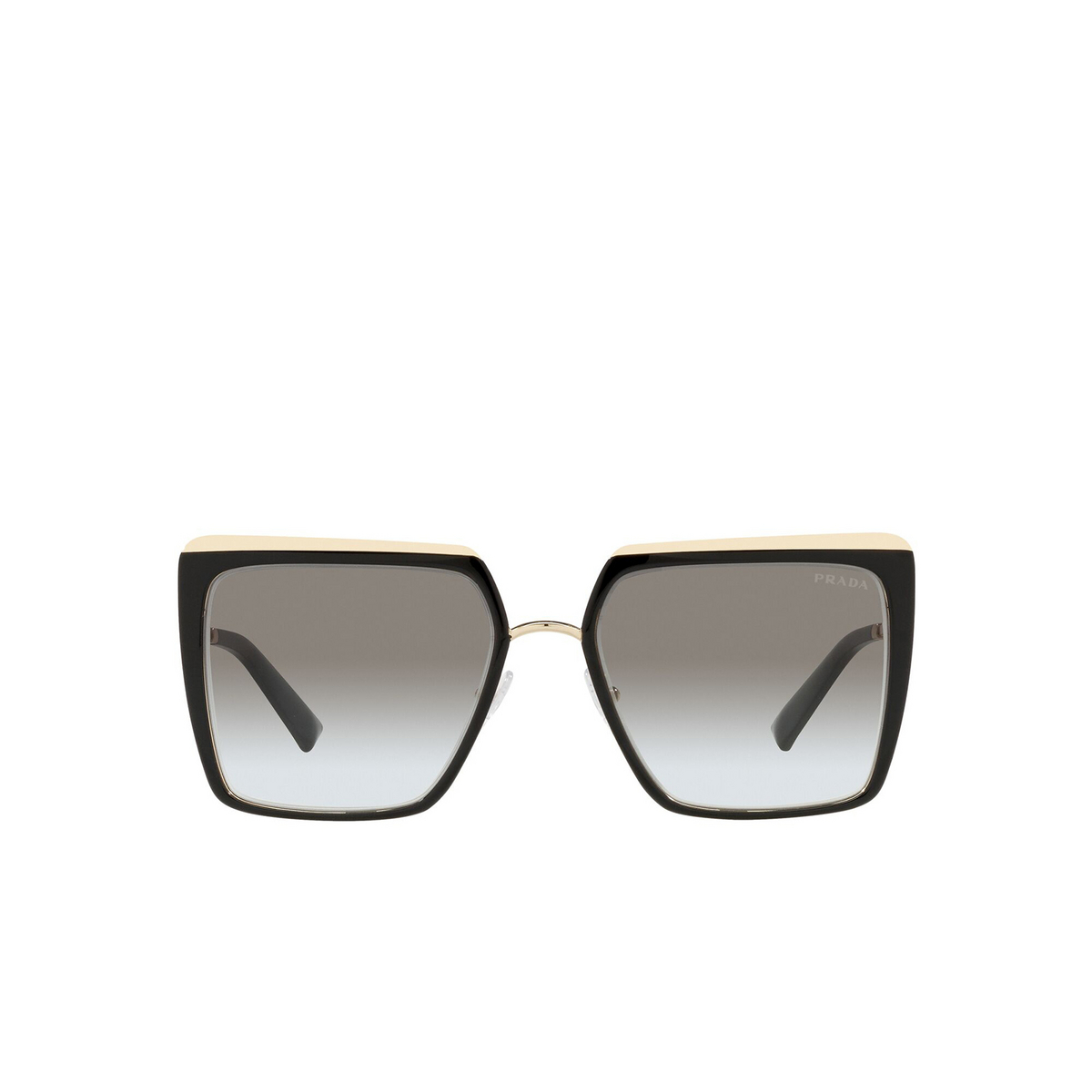 Prada PR 58WS Sunglasses AAV0A7 Black / Pale Gold - front view