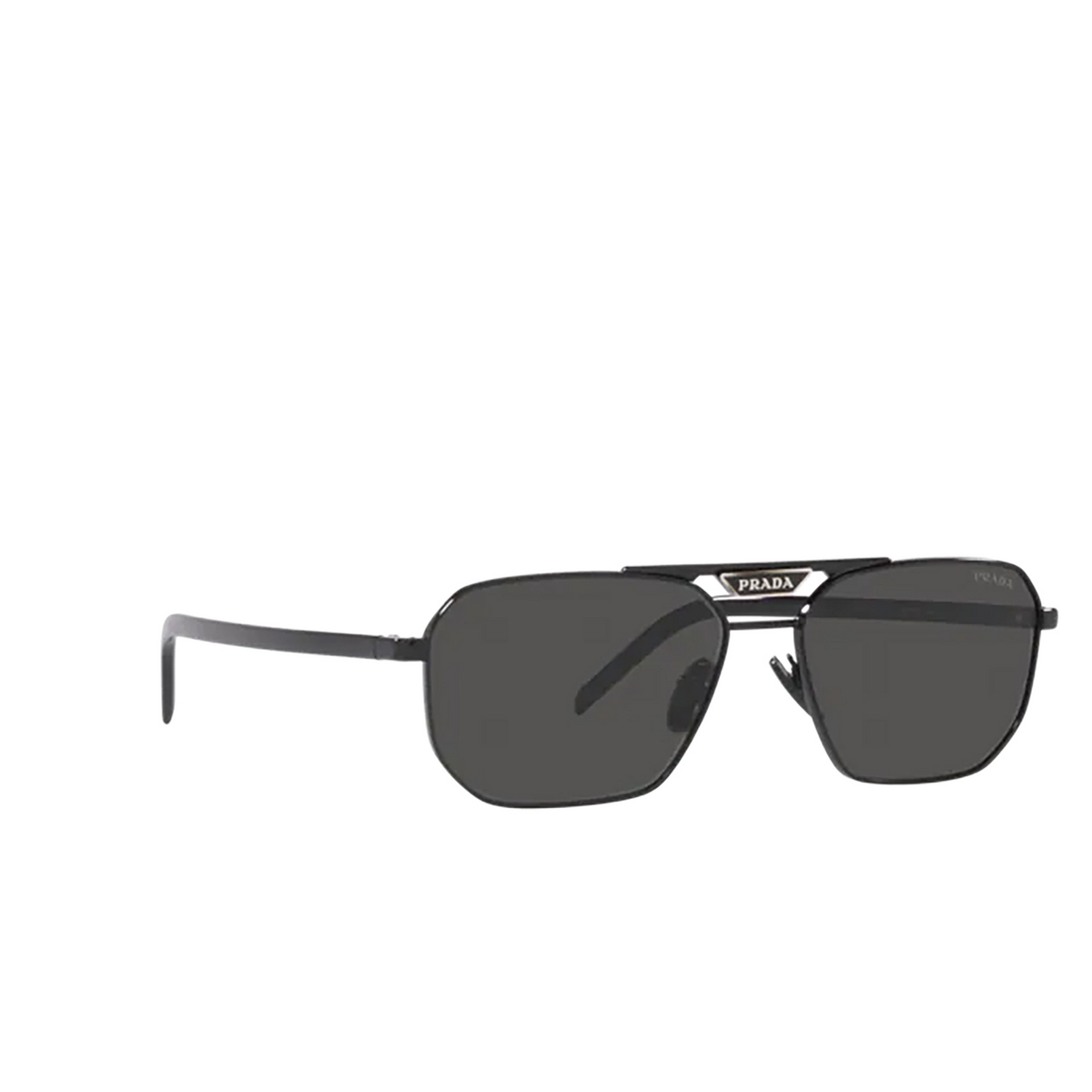 Prada PR 58YS Sunglasses 1AB5S0 Black - three-quarters view