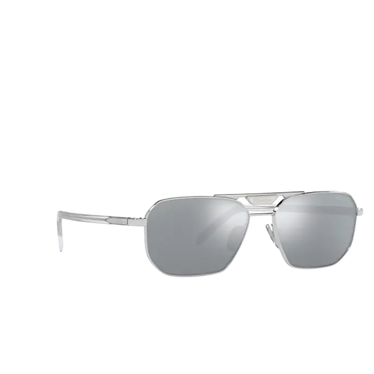 Prada PR 58YS Sunglasses 1BC02R Silver - three-quarters view