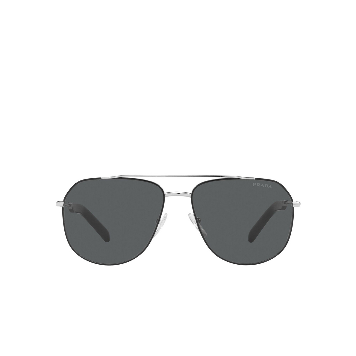 Prada PR 59WS Sunglasses GAQ731 Silver / Black - front view