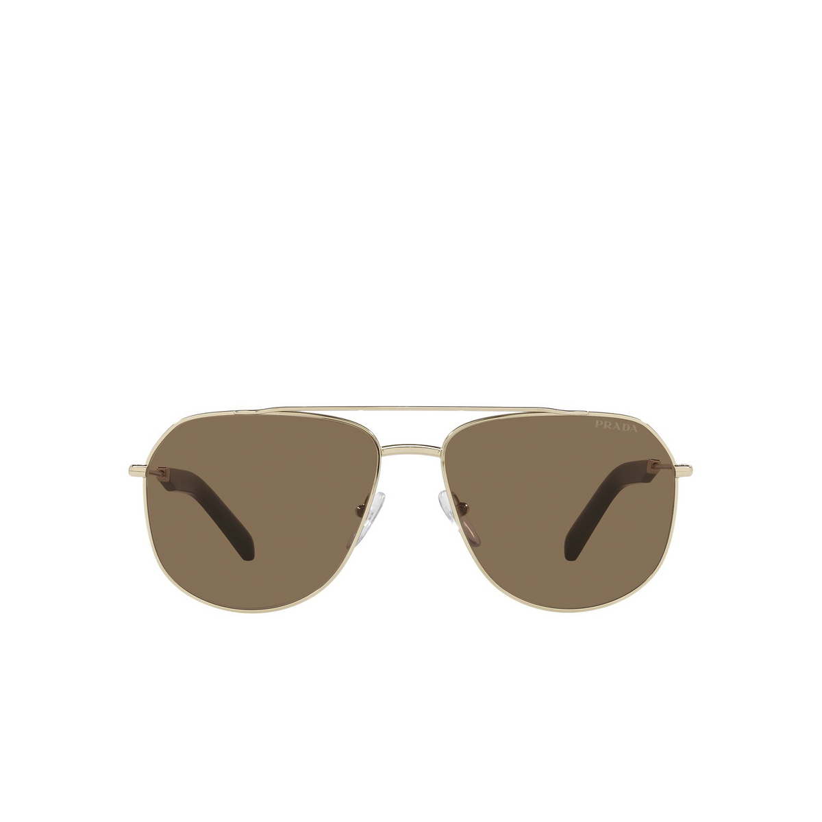 Prada PR 59WS Sunglasses ZVN05D Pale Gold - front view