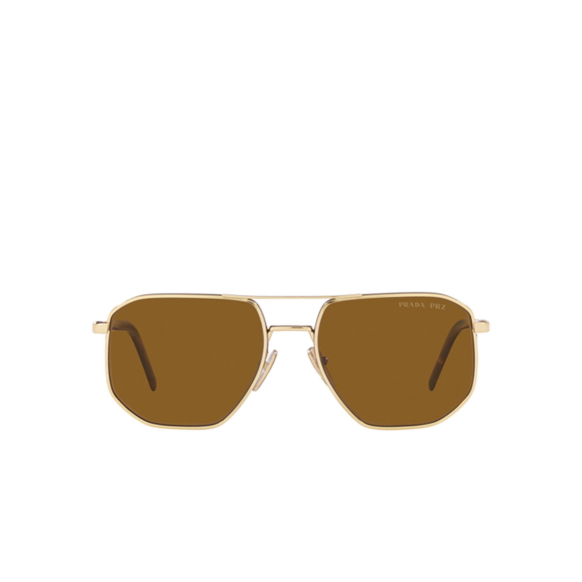 Prada PR 59YS Sunglasses ZVN5Y1 Pale Gold - front view