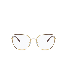 Prada® Irregular Eyeglasses: PR 60WV color Must / Gold 07M1O1.
