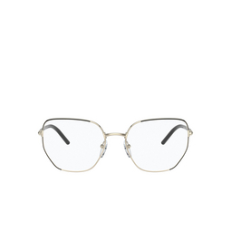 Prada® Irregular Eyeglasses: PR 60WV color Black / Pale Gold AAV1O1.