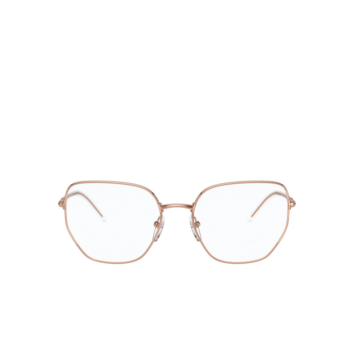 Prada® Irregular Eyeglasses: PR 60WV color Pink Gold SVF1O1 - front view.