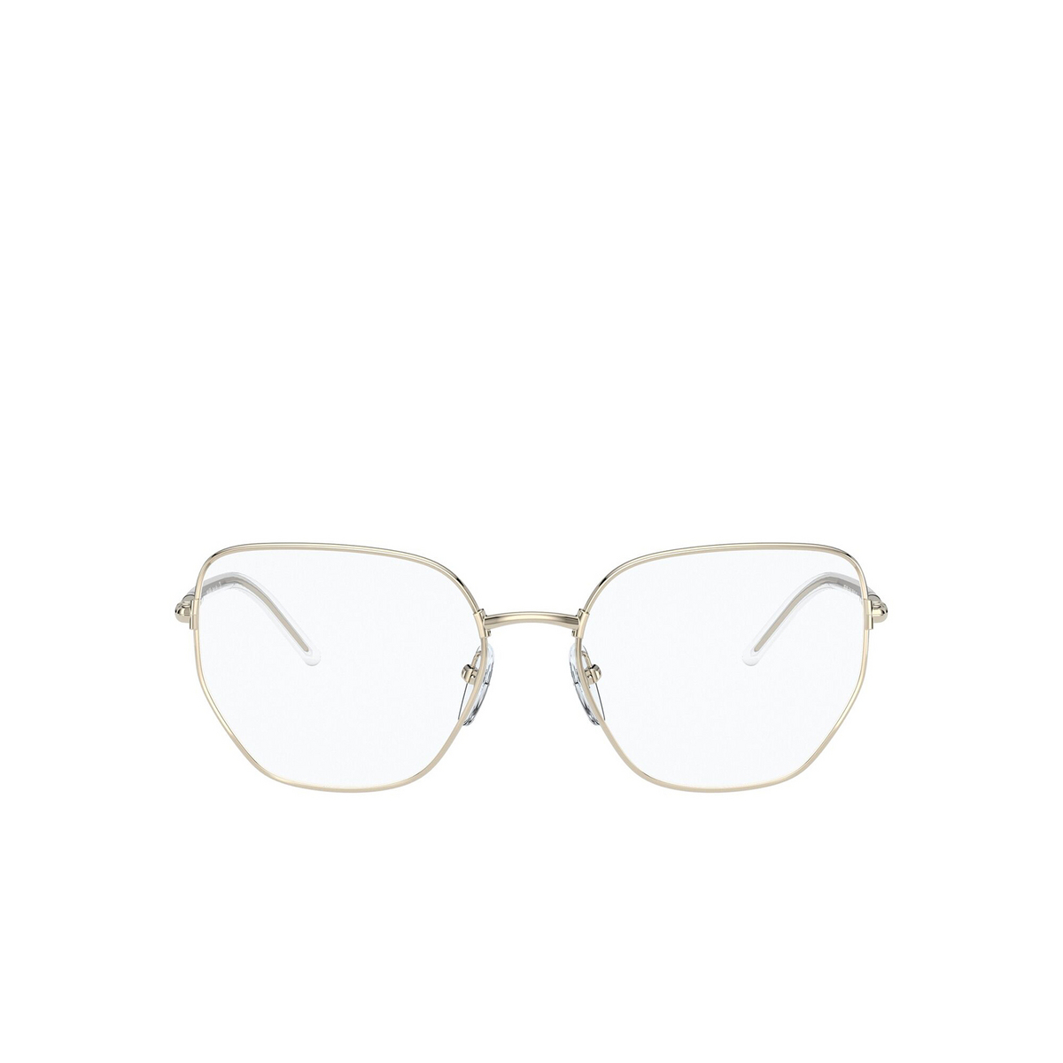 Prada® Irregular Eyeglasses: PR 60WV color Pale Gold ZVN1O1 - front view.