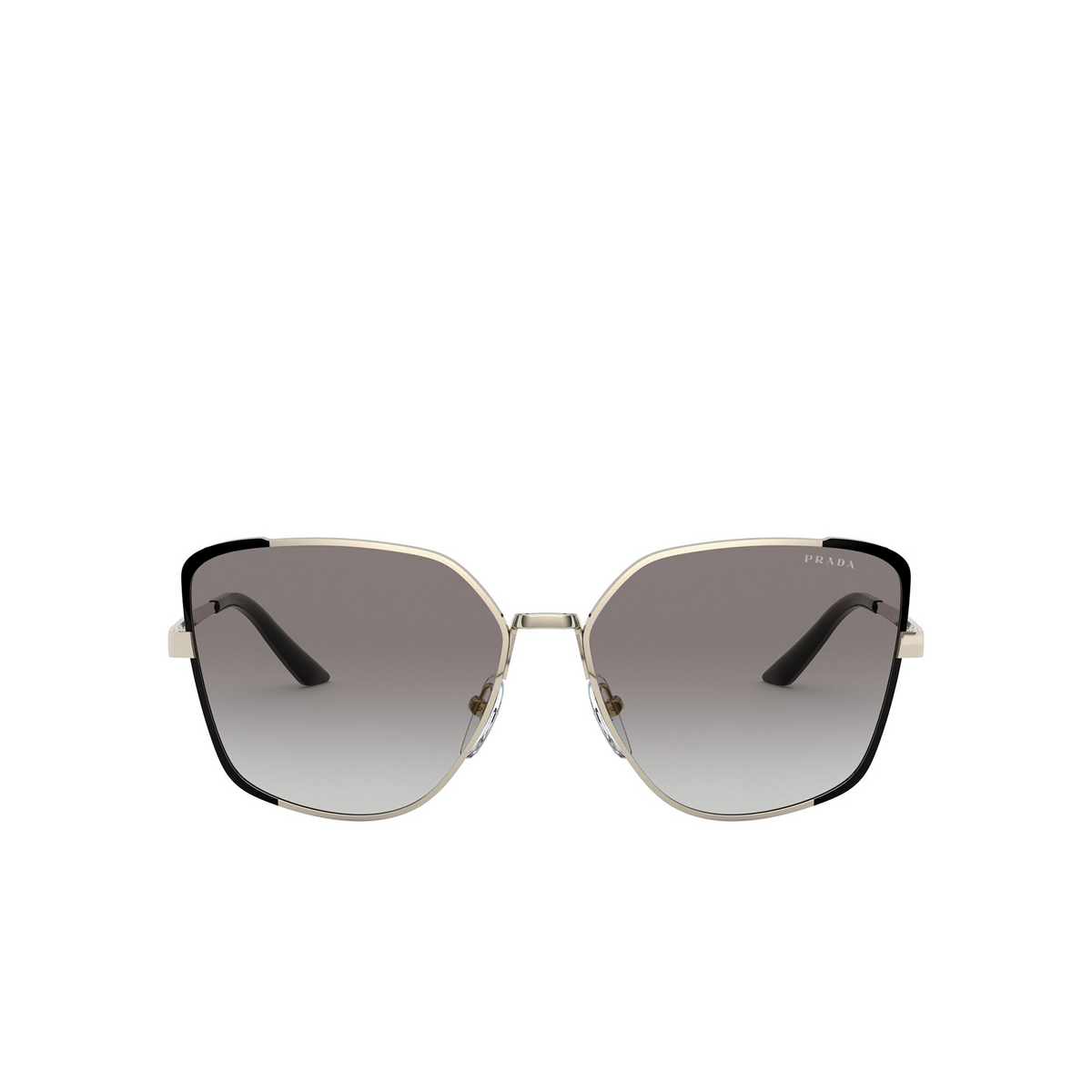 Prada® Butterfly Sunglasses: PR 60XS color Pale Gold / Black AAV0A7 - front view.