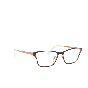 Prada PR 60XV Korrektionsbrillen 3311O1 top brown / rose gold - Dreiviertelansicht