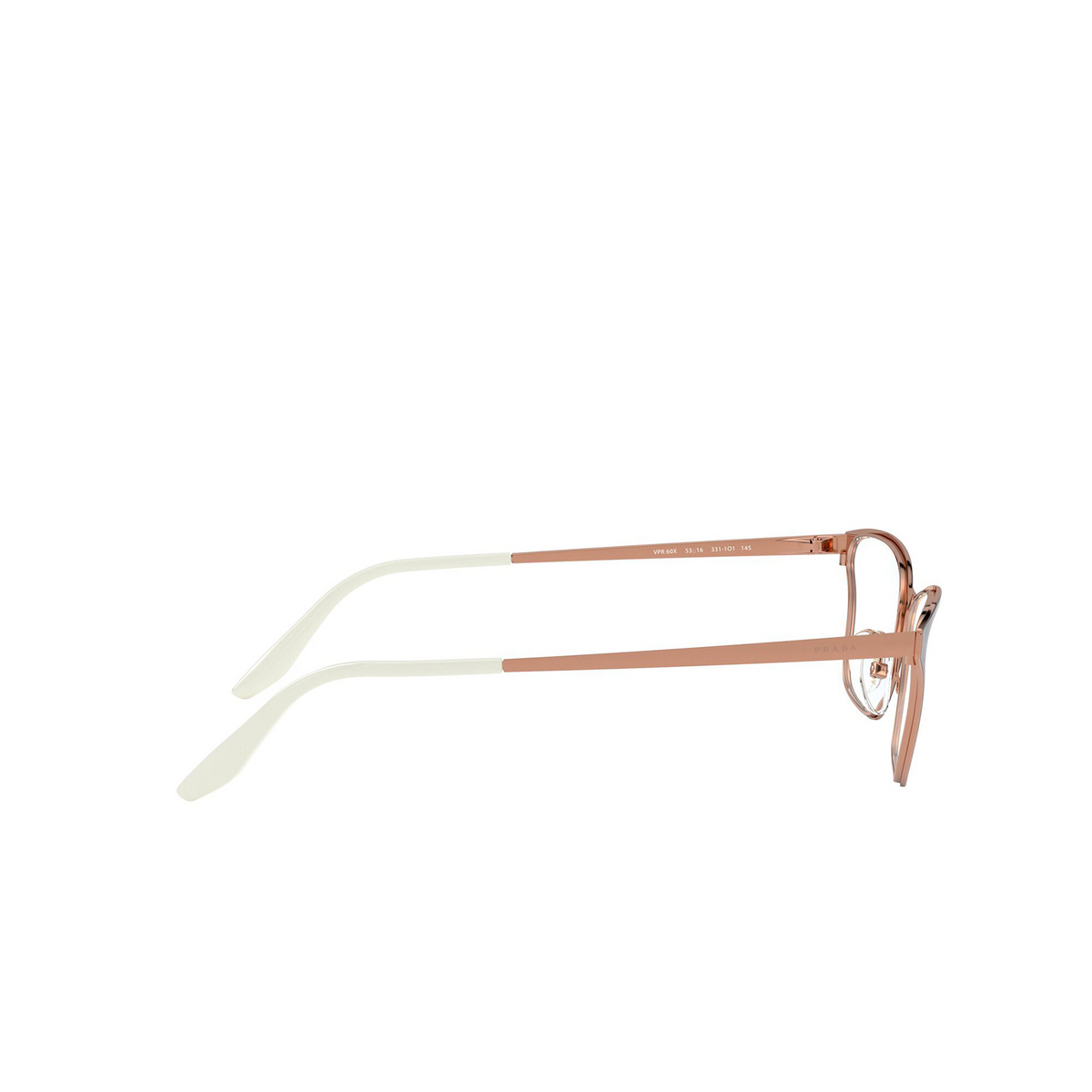 Prada® Butterfly Eyeglasses: PR 60XV color Top Brown / Rose Gold 3311O1 - 3/3.