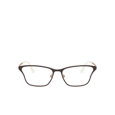 Prada PR 60XV Eyeglasses 3311O1 top brown / rose gold - front view