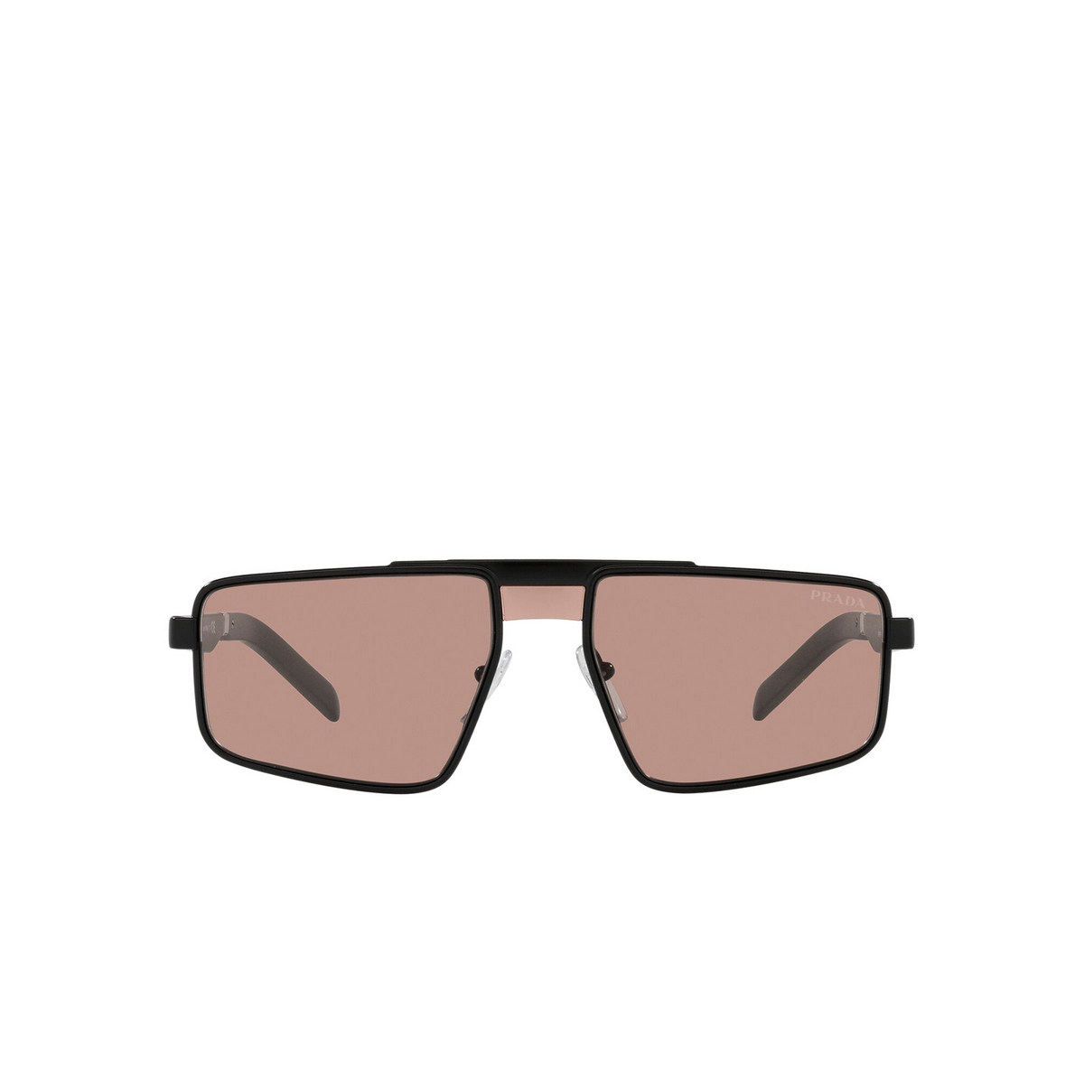 Prada® Irregular Sunglasses: PR 61WS color Matte Grey NAR08M - front view.