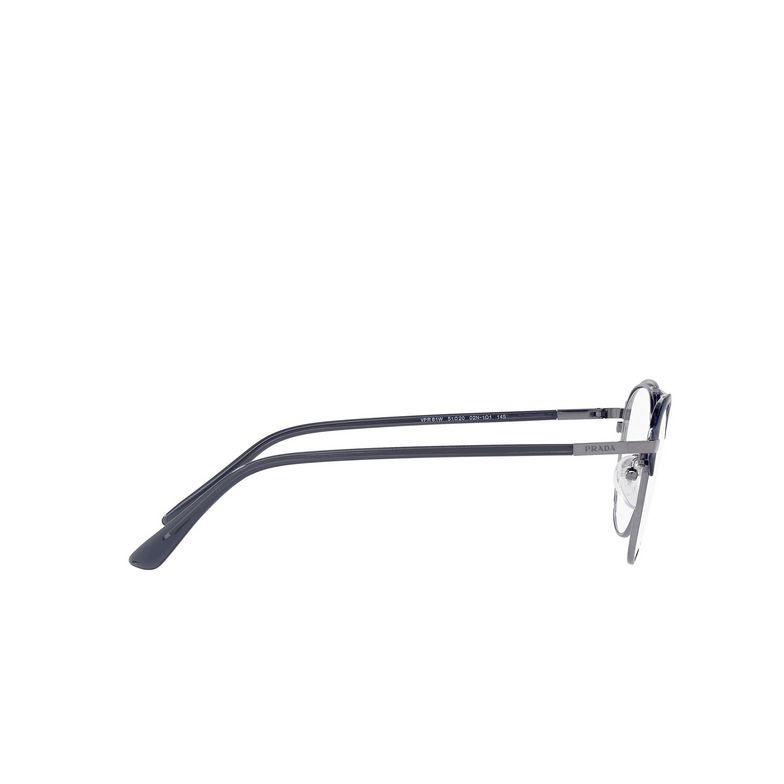 Prada PR 61WV Eyeglasses 02N1O1 matte baltic / gunmetal - 3/4