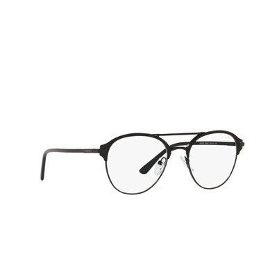 Prada PR 61WV Korrektionsbrillen 07F1O1 matte black / black - Dreiviertelansicht