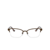 Prada PR 61XV Eyeglasses ROU1O1 matte cocoa - product thumbnail 1/4