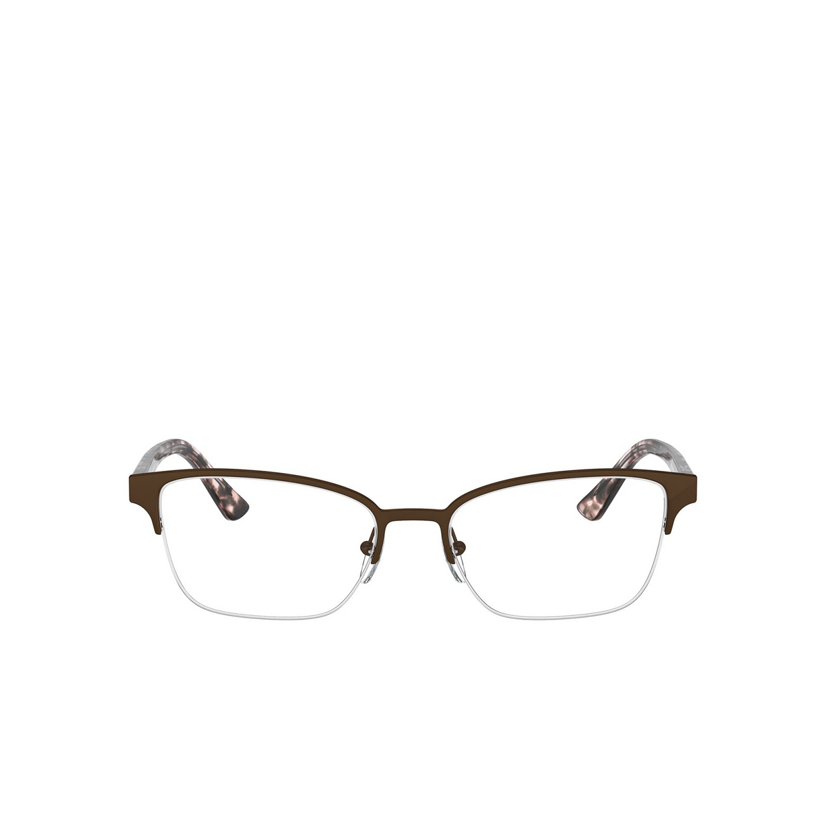 Prada® Cat-eye Eyeglasses: PR 61XV color Matte Cocoa ROU1O1 - 1/3.
