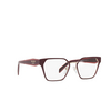 Prada PR 63WV Eyeglasses 08R1O1 opal garnet / garnet - product thumbnail 2/4