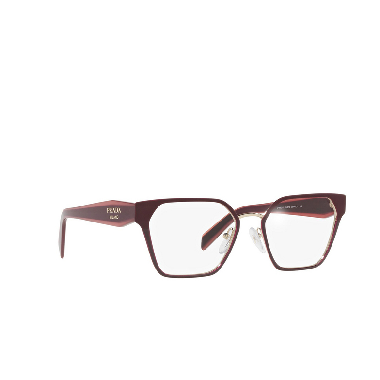 Prada PR 63WV Eyeglasses 08R1O1 opal garnet / garnet - 2/4