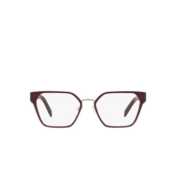Prada® Irregular Eyeglasses: PR 63WV color Opal Garnet / Garnet 08R1O1.