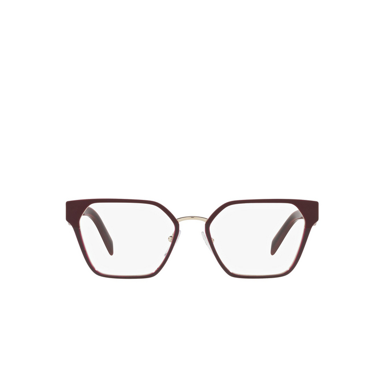 Prada PR 63WV Eyeglasses 08R1O1 opal garnet / garnet - 1/4