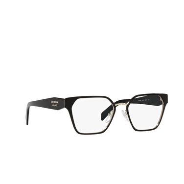Prada PR 63WV Eyeglasses 1AB1O1 black - three-quarters view