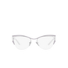 Prada PR 63YV Eyeglasses 12A1O1 wisteria / talc / silver - product thumbnail 1/4