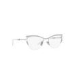 Prada PR 63YV Korrektionsbrillen 12A1O1 wisteria / talc / silver - Produkt-Miniaturansicht 2/4