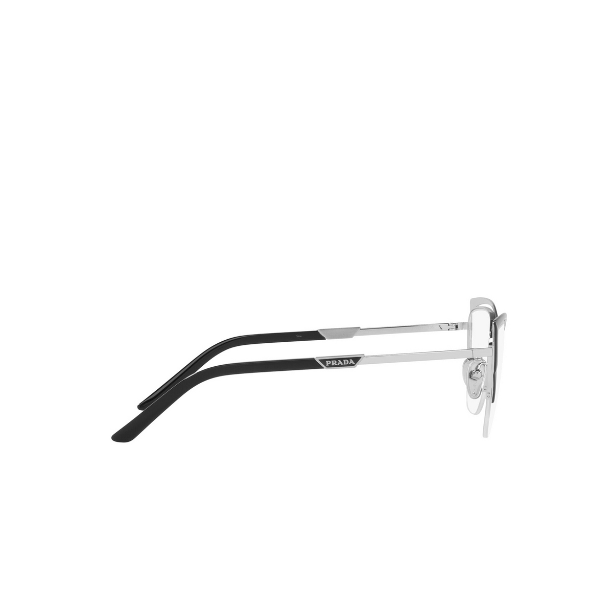 Prada PR 63YV Eyeglasses GAQ1O1 Silver / Black - 3/4