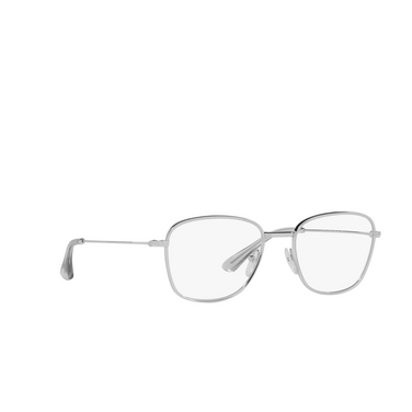 Prada PR 64WV Korrektionsbrillen 1BC1O1 silver - Dreiviertelansicht