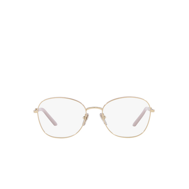 Occhiali da vista Prada PR 64YV 17A1O1 pale gold / alabaster - frontale