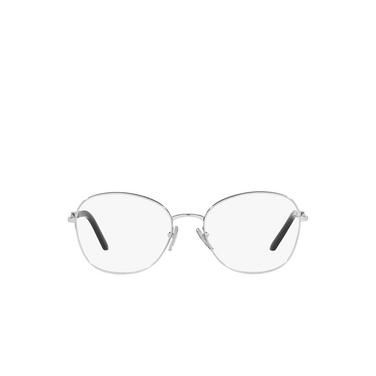 Occhiali da vista Prada PR 64YV GAQ1O1 silver / black - frontale