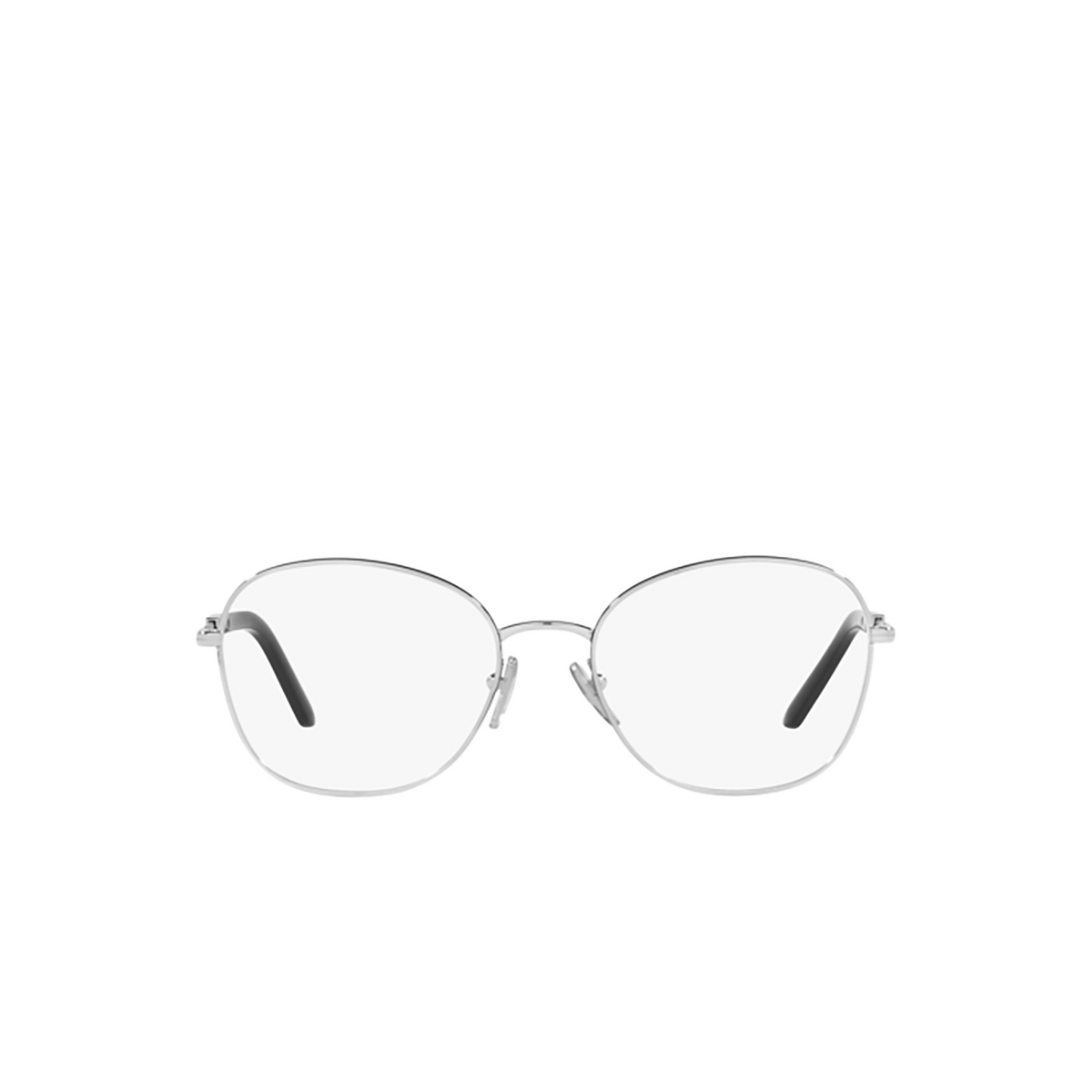 Prada PR 64YV Eyeglasses GAQ1O1 Silver / Black - front view