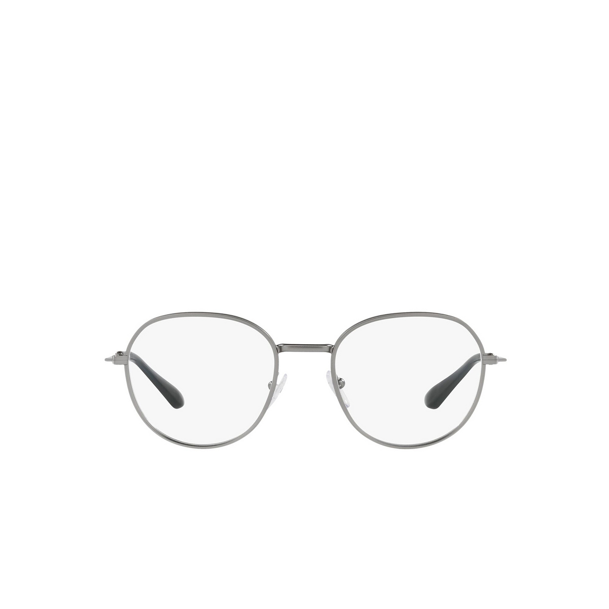 Prada® Oval Eyeglasses: PR 65WV color Matte Gunmetal 7CQ1O1 - front view.