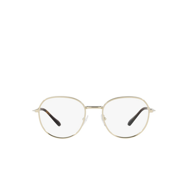 Prada PR 65WV Eyeglasses ZVN1O1 pale gold - front view