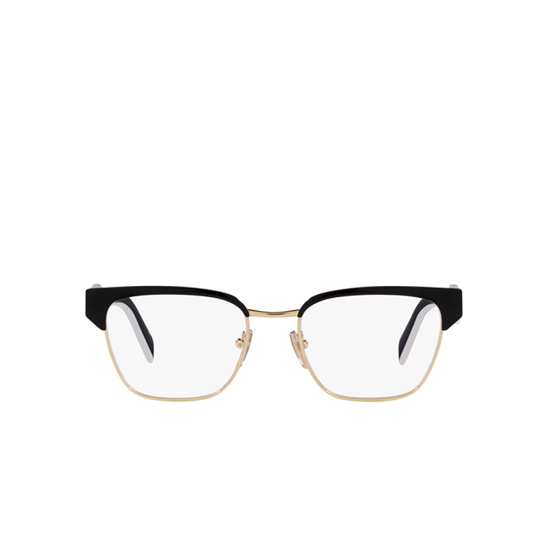 Gafas graduadas Prada PR 65YV AAV1O1 black / pale gold - 1/4