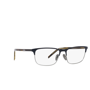 Prada PR 66YV Eyeglasses 02N1O1 matte baltic / gunmetal - three-quarters view