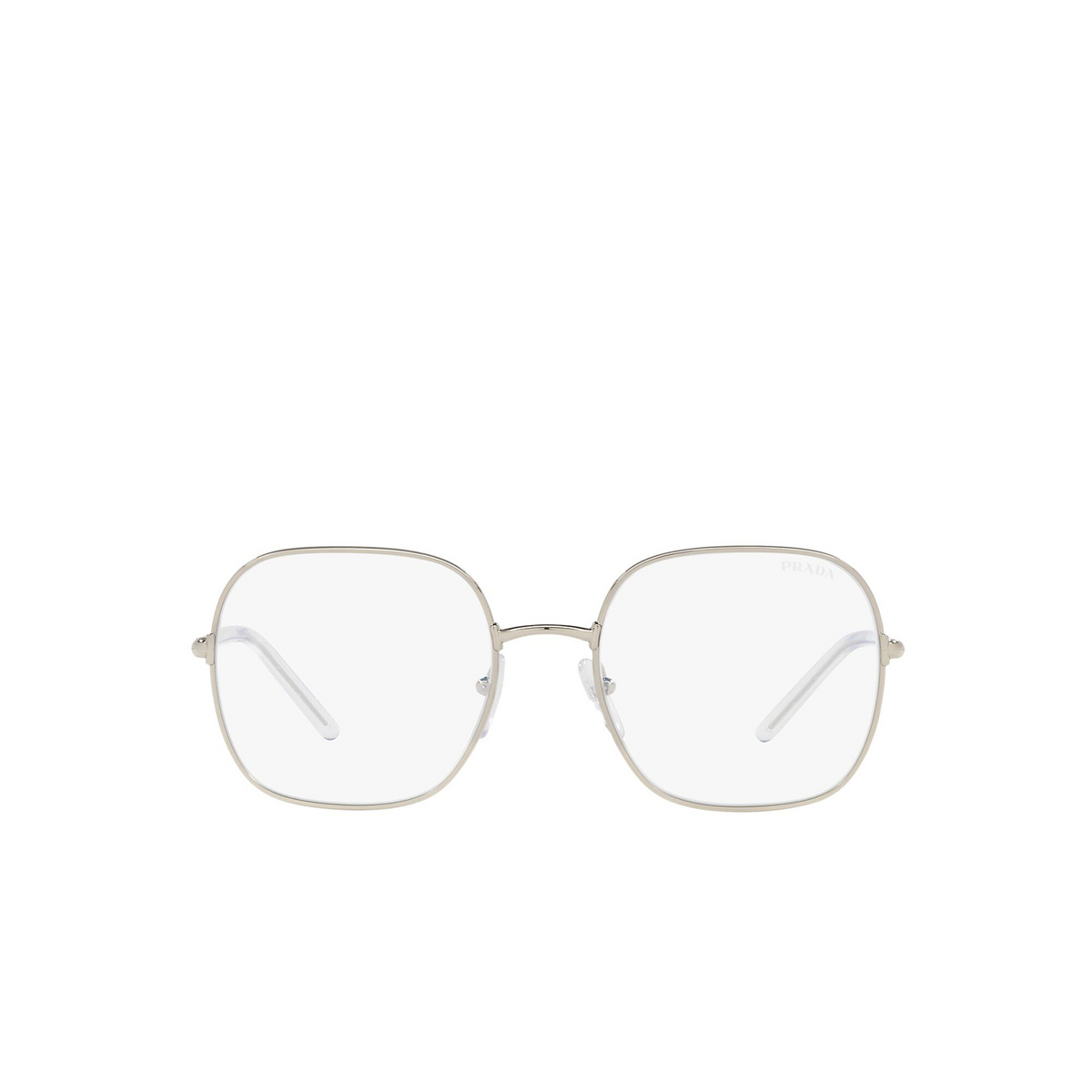 Prada® Square Sunglasses: PR 67XS color Pale Gold ZVN08N - front view.