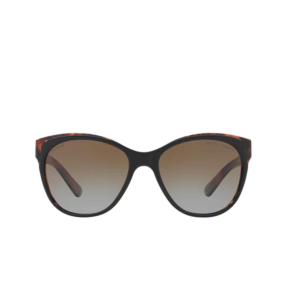 Ralph Lauren® Cat-eye Sunglasses: RL8156 color Shiny Black On Jerry Havana 5260T5 - front view.