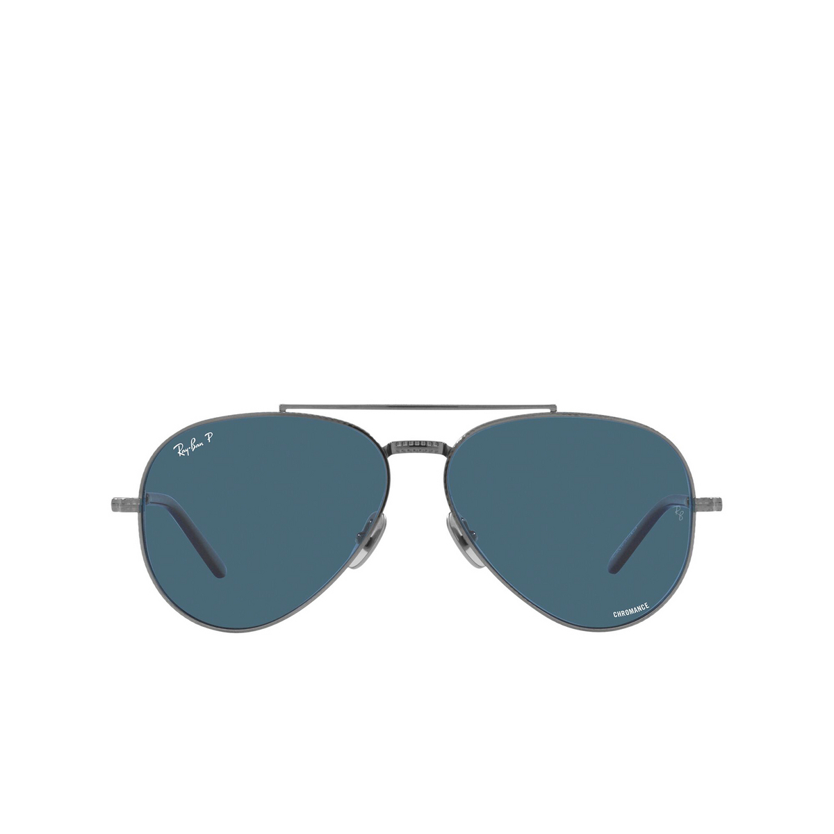 Ray-Ban AVIATOR TITANIUM Sunglasses 3142S2 Gunmetal - front view
