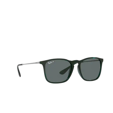 Ray-Ban CHRIS Sunglasses 666381 transparent green - three-quarters view