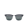 Ray-Ban CLUBMASTER METAL Sunglasses 9254G6 silver on blue - product thumbnail 1/4