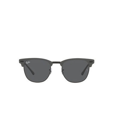 Gafas de sol Ray-Ban CLUBMASTER METAL 9256B1 grey on black - Vista delantera